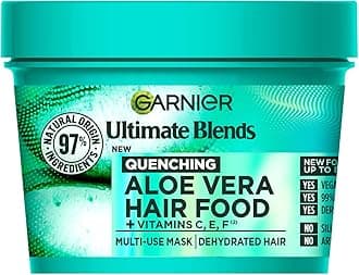 Hair Mask For Dry Hair And Scalp, Fructis Aloe Vera+ Hair Food Multi-Use Treatment For 100H Of Deep Moisture And Shine, 97% Natural Origin Formula With Green Chemistry, Vegan, 400ml Tub