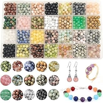 Mix 28 Materials 1120pcs Natural Stone Beads