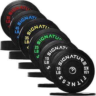 FitvidsOlympic Bumper Plates Set, 2" Weight Plates for Strength Training & Weightlifting, Paris or Set or Set with Barbell, Multiple Options