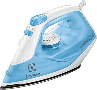 Electrolux Steam Iron 2300W with Powerful Steam Shot, Ceramic Sole Plate, Anti Calc Drip Self Clean & Auto Shutoff, Automatic Steam Adjustment, Safe Touch Indicator, Light Weight-Easy to Use, EDB1730