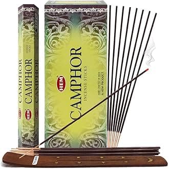 Camphor Incense Sticks and Incense Stick Holder Bundle Insence Insense Hem Incense Sticks