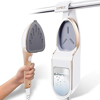 Handheld Steamer for Clothes, 1500W Extra Large Soleplate, 330ml Detachable Tank, 2-in-1 Horizontal & Vertical Use, Fabric Wrinkles Remover, No Water Leak and Auto-Off