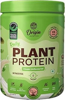 Origin Nutrition 100% Natural Plant Protein Powder, Ranked Best Vegan Protein by Independent Scientific Research, Easy to Digest, Unflavoured with 25g Plant Based Protein, No Added Sugar, 250g