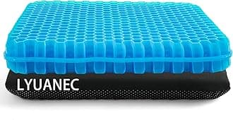 Gel Seat Cushion for Long Sitting - 16.5" x 14.5" x 2.4" Extra Thick Gel Cushion for People Over 180 lbs - (Super Support＆Breathable) Seat Cushion for Truck Driver and Worker for Long Hours Sitting