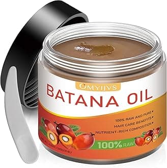 Batana Oil for Hair Growth - Dr Sebi 100% Pure Organic Natural Ingredients From Honduras Prevents Loss, Enhances Thickness, Restores Dry Damaged Hair, Spoon Kit Included