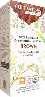 Organic Herbal Hair Colour Golden Brown 100g