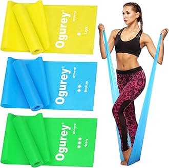 Resistance Bands, Professional Exercise Bands, Physical Therapy Bands for Strength Training, Yoga, Pilates, Stretching, Recovery, Stretch Elastic Band for Working Out, Workout Bands for Home Gym