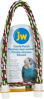 JW Pet Comfy Perch For Birds Flexible Multi-color Rope, Small - 21" Length