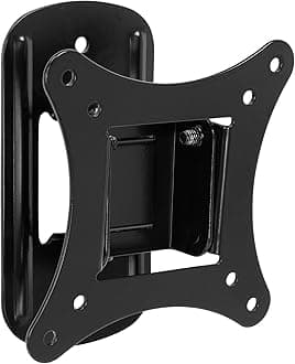 Mount-It MI-2829 TV Mount For Flat Screens Tilting TV Wall Mount Bracket Fits up to 25 Inch LCD LED TVs and Computer Monitors VESA 75 and 100 Compatible Swivel Low-Profile Slim Design 44 Lb Limit