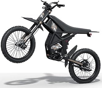 GT73 Pro Electric Dirt Bike for Adults Teens 3000W, Max 50 MPH & 85 Mile Long Range, Electric Dirtbike with 25" Motorcycle Tires, 60V 36AH Dual Battery Ebike, Dual Hydraulic Brakes