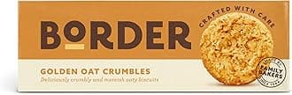 Border Biscuits - Golden Oat Crumbles - Crunchy Oat Chewy Biscuits - Delicious Oaty Biscuits for Any Occasion, 150g (Box of 12 packs)
