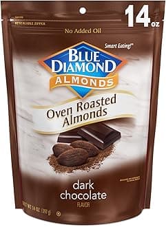 Oven Roasted Dark Chocolate Flavored Snack Nuts, 14 Oz Resealable Bag (Pack of 1)