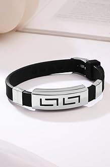 Bracelets for Kids | Leather Bracelet for Girls & Boys | Leather Silicon Wristband for Boys & Girls | Unisex Accessory Jewellery | Birthday Gift