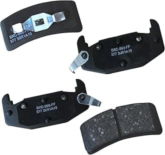 Bendix Premium SBC377 Ceramic Rear Brake Pads for Buick Regal 1993-1988, Chevrolet Lumina 1994-1990, Lotus Elan 1992-1990, Oldsmobile Cutlass Supreme 1993-1988, Pontiac Grand Prix 1993-1988