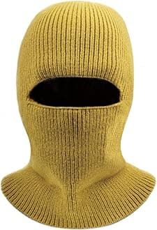 CLAPEBalaclava Ski Mask Warm Face Mask for Cold Weather Balaclava Knitted Cap Mens 2-in-1 Hat Snow Mask Neck Warmer Hood