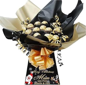 Personalised Chocolate Gift Hamper Bouquet Compatible With (FERRERO) BLACK