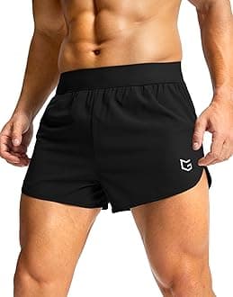 Running Shorts for Men 3 Inch Lighweight Quick Dry Workout Gym Athletic Jogging Shorts with Inner Key Pocket