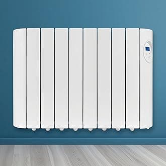 Futura 1500W White Oil Filled Radiator Heaters for Home, 24/7 Day Timer Electric Heater Lot 20 & Advanced Thermostat Control, Wall Mounted Low Energy Electric Radiator with Child Lock