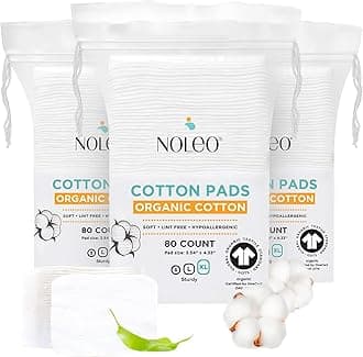Cotton Rounds & Pads (240 Count (Pack of 3), Extra Large & Pressed)