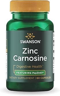 Swanson Ultra Zinc Carnosine (Pepzin Gi) 60 Capsules