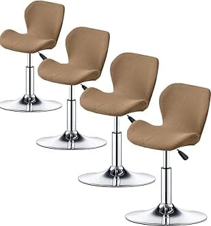 Bar Stool Cover Set of 2/4/6 Shell Back Adjustable Swivel Bar Stools Slipcover,Barstool Protector Covers for Dining Room Kitchen (Color : #8, Size : 4pcs)