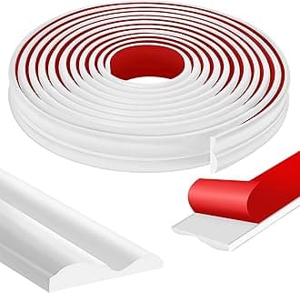 moonoom 20 Ft x 1.6''Wall Decoration Molding Trim,PET Self-Adhesive 3D Chair Rail Panel Molding, Flexible DIY Wall Trim for Walls Mirror Window Frame and Home Decoration