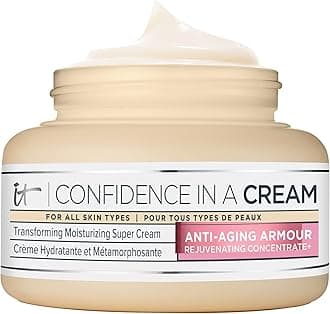 Confidence in a Cream Jumbo - Hydrating & Anti Aging Face Moisturizer, Visibly Reduces Fine Lines & Wrinkles, Up To 48H Hydration, Repairs Skin Barrier, Squalane & Ceramides - 4 fl oz