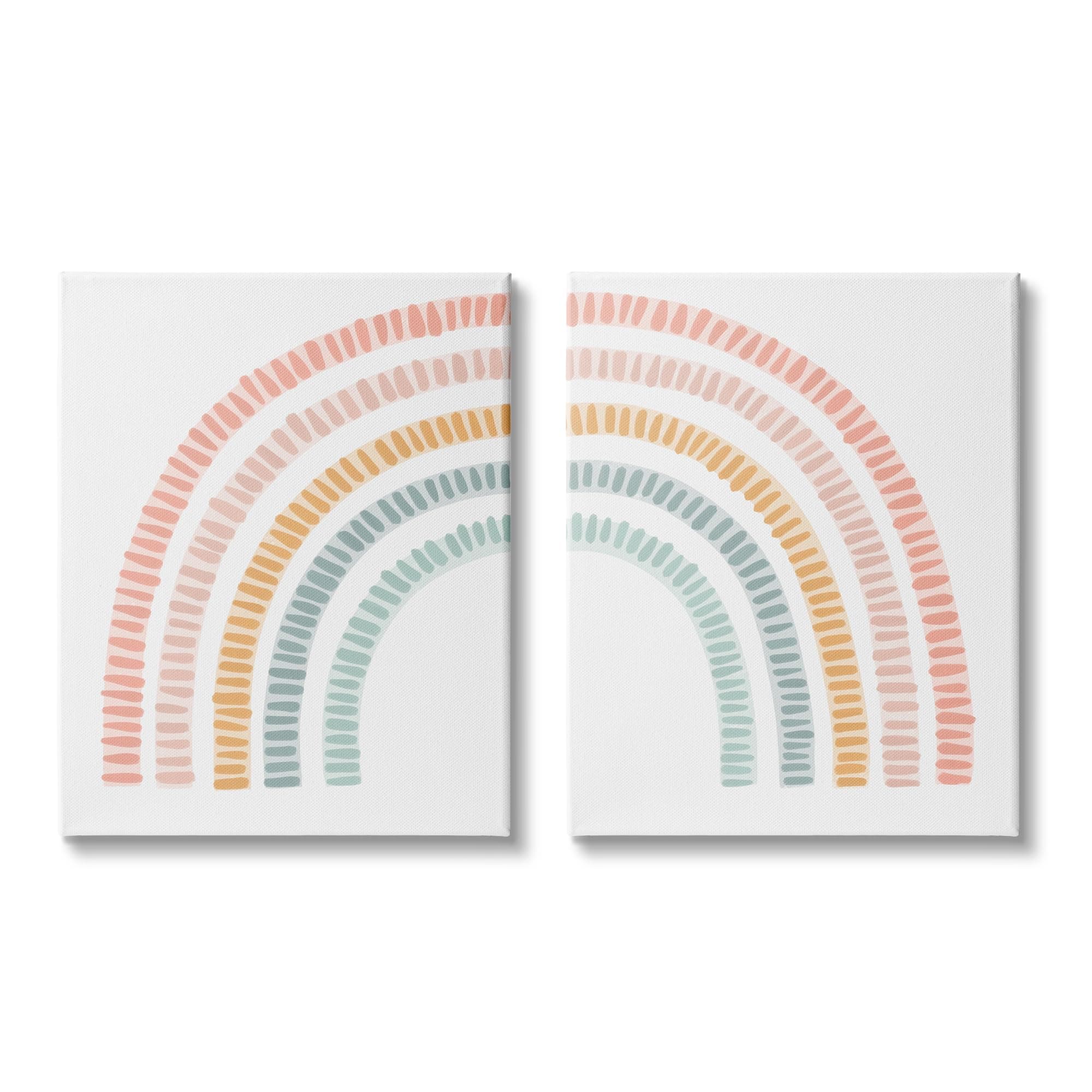 Stupell IndustriesPatterned Rainbow Arches 2 Piece Canvas Wall Art Set by Lil' Rue
