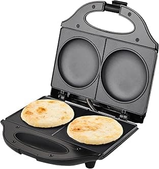EUROSTAR AR260SB 2-Serving Arepa Maker, Silver