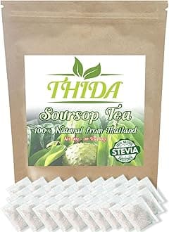 Soursop Tea 30 Bags | Soursop Leaves | Asian Herbal Life Tea From Guanabana Leaves | Graviola Soursop Fruit Tea Supply From Thailand