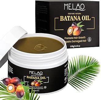 Organic Batana Oil - 100% Pure, Raw Batana Oil for Hair Growth, Unrefined and Lightweight, Promotes Healthy, Thick Hair with a Natural Nutty Aroma, Ideal for Dry Hair and Scalp Care, 4.16 OZ