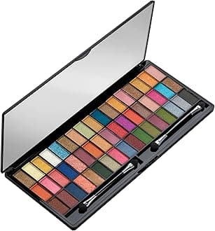 Colors Queen Ultra Pigmented 51 Colors Eyeshadow Palette with Brush | Easy to Blend, Long Wearing Eye Makeup Palette | Eyeshadow Palette with Shimmery Shades (ES-51) (Multicolor #2)