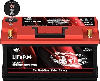 TPE Car Start-Stop Lithium Battery GROUP 49 12V 90AH Car Battery with 1300CCA – High-Performance Automotive Battery with 60 Months Warranty