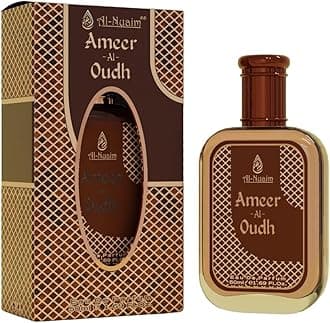 Al-Nuaim Ameer Al Oudh Eau De Parfum for Men & Women - 50ml | EDP Perfume | Long Lasting & Luxury Fragrance