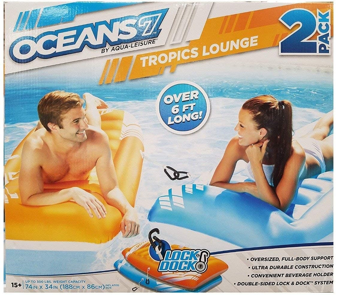 Oceans7 Tropics Lounge Swim Floatation Devices 2 PACK