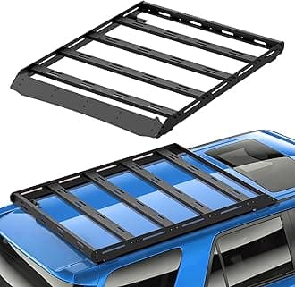 3/4-Length Roof Rack Cargo Basket Compatible with 2010-2024 Toyota 4Runner 5th Gen Cargo Carrier, Streamlined Heavy-Duty Overland Rooftop Luggage Storage Holder Cargo Racks, 350 LBS Capacity
