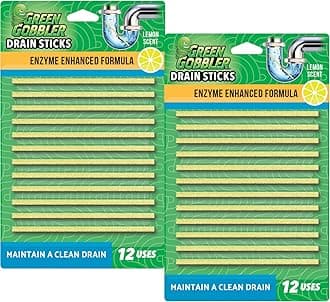 Green GobblerDrain Cleaner Strips (Pack of 4 of 12 Each)