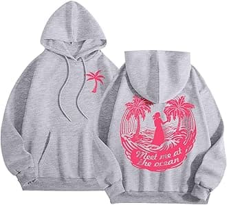 Puff Graphic Oversized Hoodies for Women Teen Girls Kids Trendy Cute Preppy Sweatshirt Long Sleeve Y2K Tops with Pockets