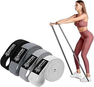 Long Resistance Bands for Working Out Women, Fabric Resistance Band, Stretch Bands for Exercise Bands Resistance Bands Set for Physical Therapy, Elastic Bands for Exercise, Ligas para Hacer Ejercicio