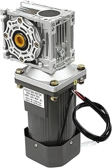 Electric Gear Motor 180W AC 60HZ 90-1650r/min/50HZ 90-1350r/min 50K Worm Gear Reducer Gearbox 35NM Torque with Speed Controller Powerful Electric Motor