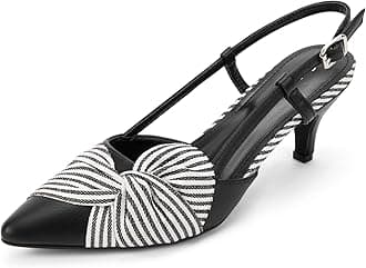 Women Shoes Comfortable Kitten Heels Slingback Dress Pumps