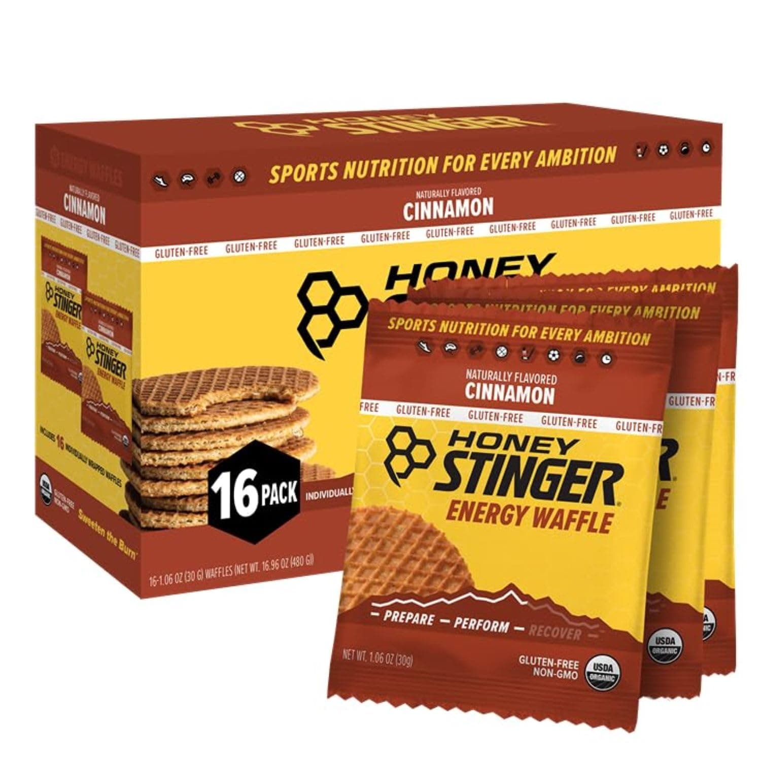 HONEY STINGER STINGER GF WAFFLE CINNAMON