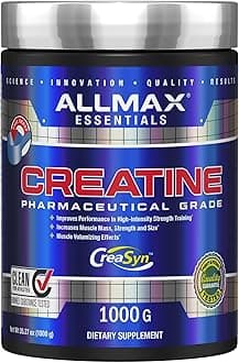 Nutrition Creatine Monohydrate Powder, Unflavored – Pure Micronized Creatine Supplement for Men & Women – Supports Strength, Performance & Training Intensity – Vegan, Gluten Free (1000g)