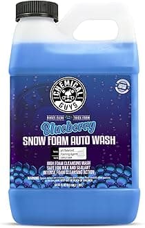 - Chemical Guys CWS21664 Blueberry Snow Foam Car Wash Soap (Works with Foam Cannons, Foam Guns or Bucket Washes), Safe for Cars, Trucks, SUVs, Jeeps, Motorcycles, RVs & More, 64 fl. Oz