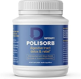 Detoxify Polisorb Digestive Tract Cleanse – Silicon Dioxide Detox Drink for Gut Health, Stomach Comfort & Cleansing, Mixes with Water, Juice, Tea - Family-Friendly, 2 Tbsp Serving for Adults