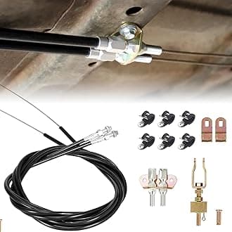 330-9371 Parking Brake Cable Kit Fit for Disc & Drum Brakes,Universal Emergency Brake Cable Kit Assemblies Replacement 140-14415-R