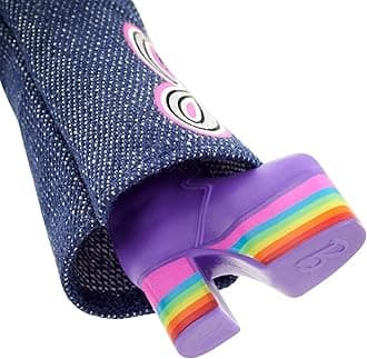 Barbie Elton John Collector Doll (12-inch, Curly Blonde Hair) in Bomber Jacket and Flared Denim, with Doll Stand and Certificate of Authenticity