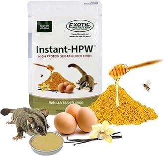 Instant-HPW 18 lb (Makes 24 lb) - All Natural Vitamin Enriched Sugar Glider Food - Healthy & Nutritious - High Protein Wombaroo - Staple Diet