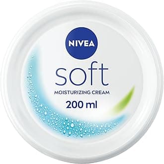 NIVEA Soft Moisturising Cream, A Moisturising Cream for Face, Body and Hands with Vitamin E and Jojoba Oil, Hand Cream Moisturises Deeply, All-Purpose Day Cream, Jar 200ml
