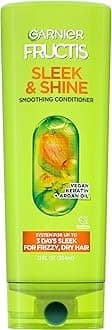 Garnier Fructis Sleek & Shine Conditioner, Frizzy, Dry, Unmanageable Hair, 21 fl. oz.